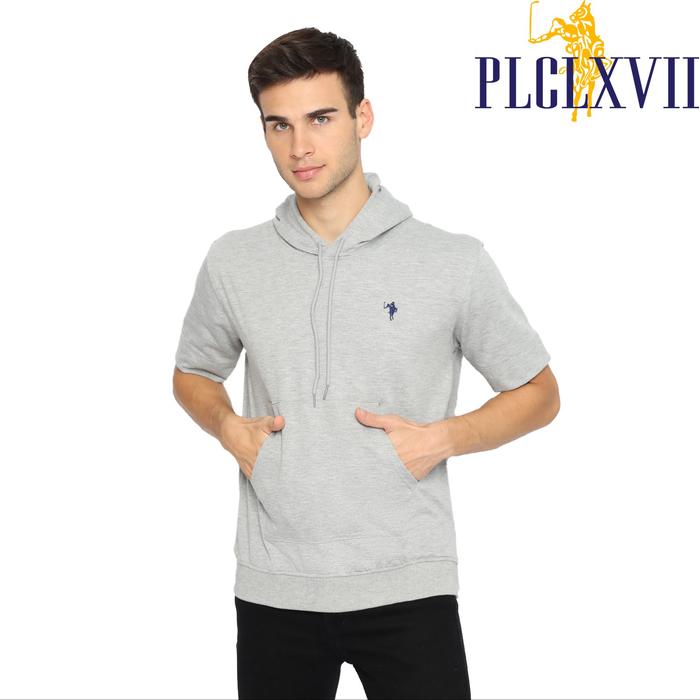 PLCLXVII - Hoodie Pria - Hoodie Lengan Pendek Logo Kecil 1505