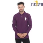 PLCLXVII - Polo Shirt - Lengan Panjang Logo Besar 1006 Fit Pria