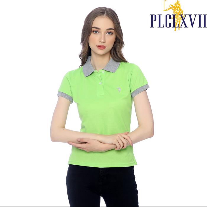 PLCLXVII - Polo Shirt Wanita - Kerah Warna 5101 Kaos Polos