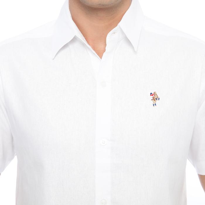 PLCLXVII - Kemeja Pria - Linen Lengan Pendek 1603 - HITAM