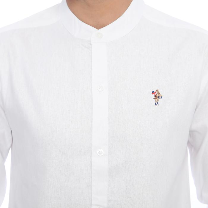 PLCLXVII - Kemeja Pria - Linen Kerah Shanghai Lengan Panjang 1704