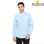 PLCLXVII - Kemeja Pria - Linen Kerah Shanghai Lengan Panjang 1704