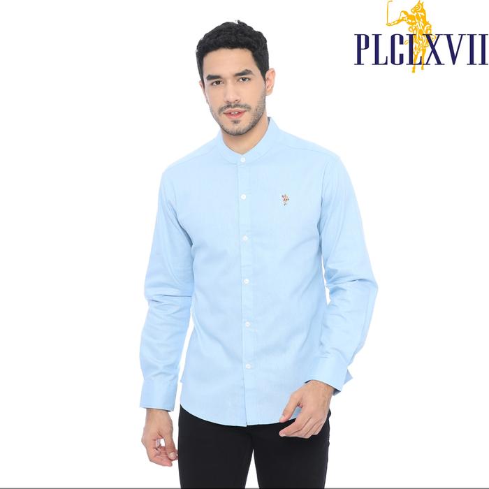 PLCLXVII - Kemeja Pria - Linen Kerah Shanghai Lengan Panjang 1704