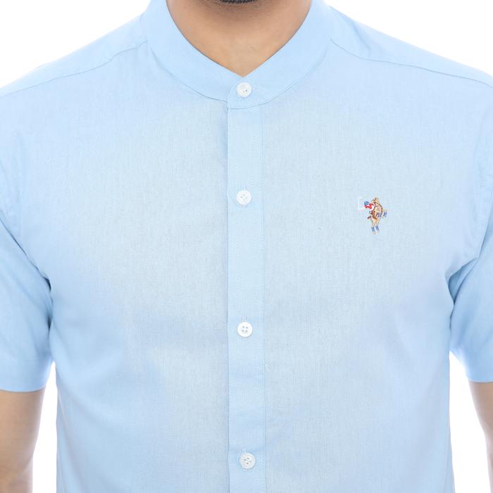 PLCLXVII - Kemeja Pria - Linen Kerah Shanghai Lengan Pendek 1604