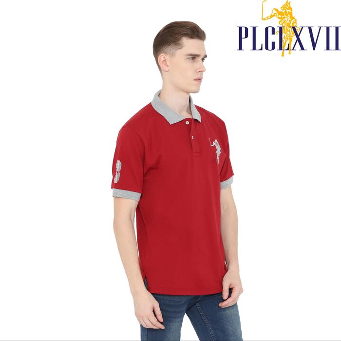 PLCLXVII - Polo Shirt Pria - Logo Besar Kerah Warna 1011 Bordir Fit