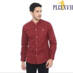 PLCLXVII - Kemeja Pria - Linen Kerah Shanghai Lengan Panjang 1704