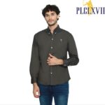 PLCLXVII - Kemeja Pria - Logo Kecil Lengan Panjang 1701 Fit