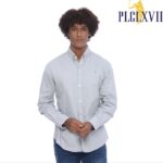 PLCLXVII - Kemeja Pria - Logo Kecil Lengan Panjang 1701 Fit