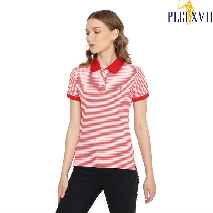 PLCLXVII - Polo Shirt Wanita - Salur Logo Kecil 5009