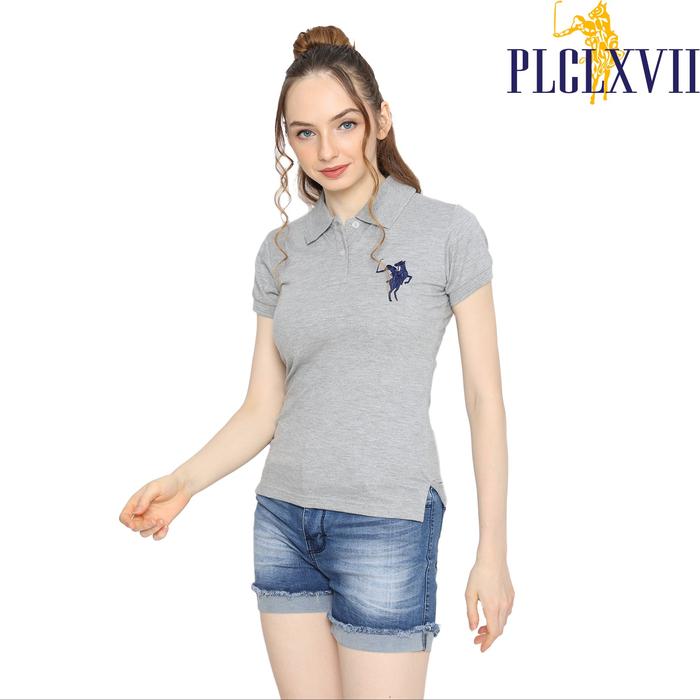 PLCLXVII - POLO SHIRT WANITA - LOGO KUDA BESAR 5002 Kaos Polos