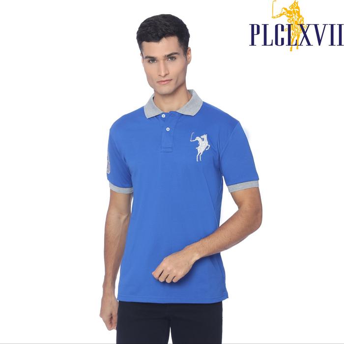 PLCLXVII - Polo Shirt Pria - Logo Besar Kerah Warna 1011 Bordir Fit