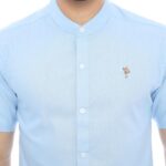 PLCLXVII - Kemeja Pria - Linen Kerah Shanghai Lengan Pendek 1604