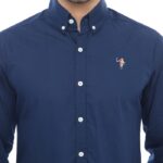 PLCLXVII - Kemeja Pria - Logo Kecil Lengan Panjang 1701 Fit