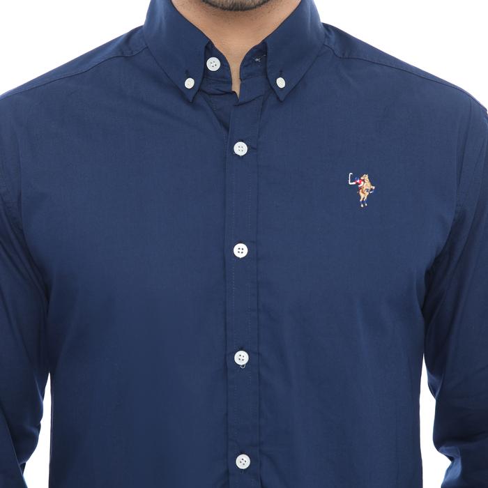 PLCLXVII - Kemeja Pria - Logo Kecil Lengan Panjang 1701 Fit