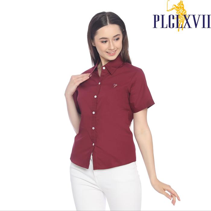 PLCLXVII - Kemeja Wanita - Polos Lengan Pendek 5301