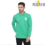 PLCLXVII - Polo Shirt - Lengan Panjang Logo Besar 1006 Fit Pria