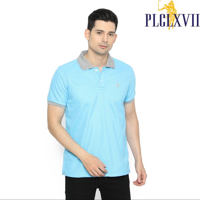 PLCLXVII - Polo Shirt Pria - Polo Shirt Kerah Warna 1301 Fit Logo