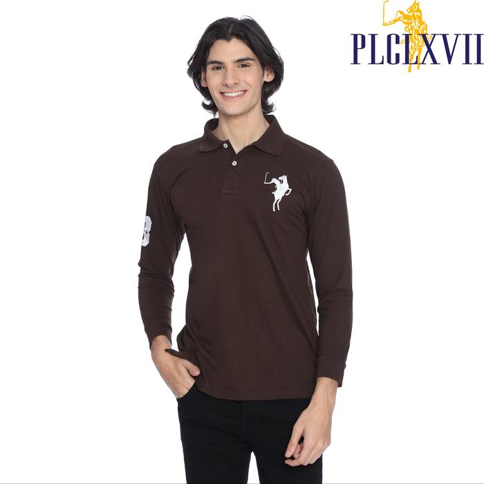 PLCLXVII - Polo Shirt - Lengan Panjang Logo Besar 1006 Fit Pria