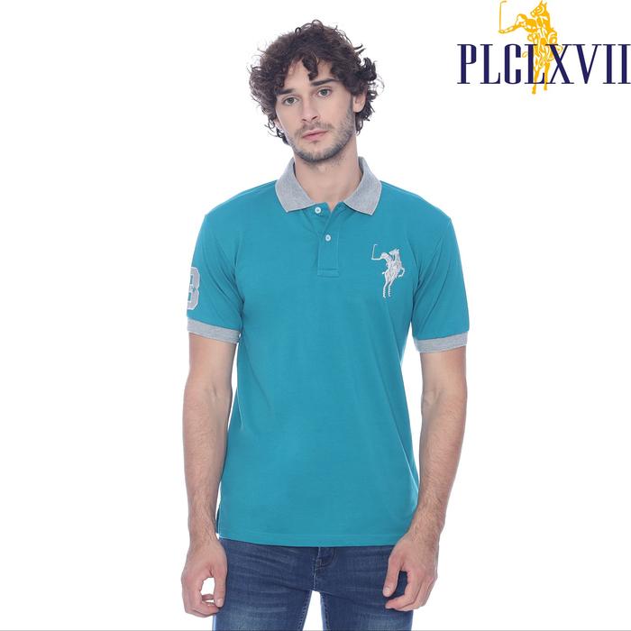 PLCLXVII - Polo Shirt Pria - Logo Besar Kerah Warna 1011 Bordir Fit