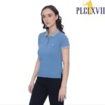 PLCLXVII - Polo Shirt Wanita - Kerah Warna Logo Kecil 5010 Kaos Pendek