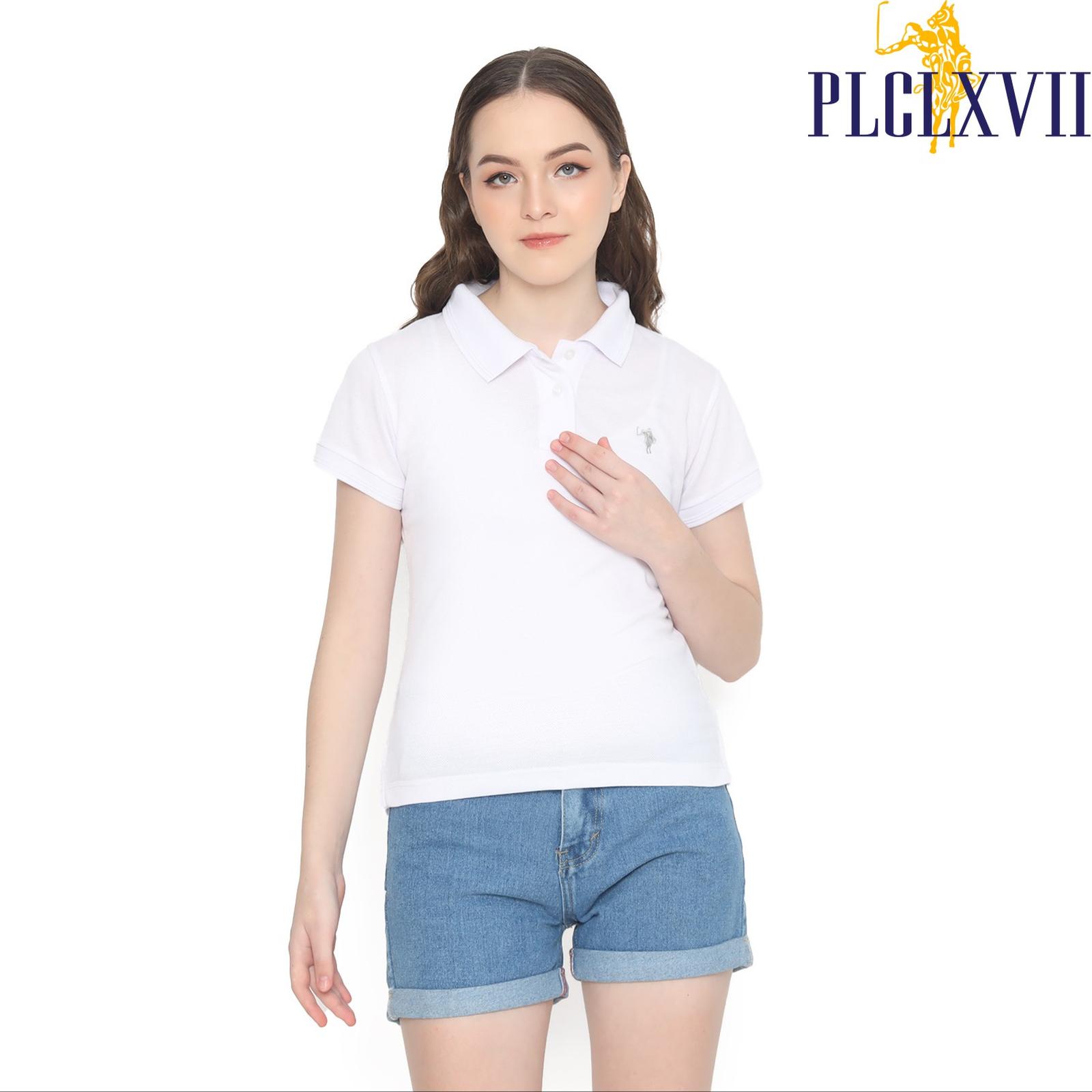 PLCLXVII - Polo Shirt Wanita - Logo Kecil 5103 Kaos Kerah