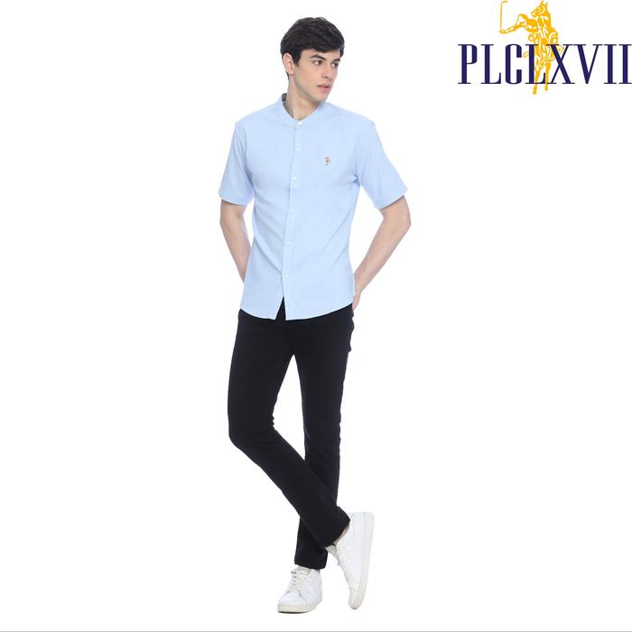 PLCLXVII - Kemeja Pria - Oxford Kerah Shanghai Lengan Pendek 1606