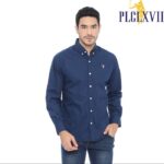 PLCLXVII - Kemeja Pria - Logo Kecil Lengan Panjang 1701 Fit