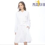 PLCLXVII - Kemeja Wanita - Kemeja Dress Rayon Kerah Shanghai 5205