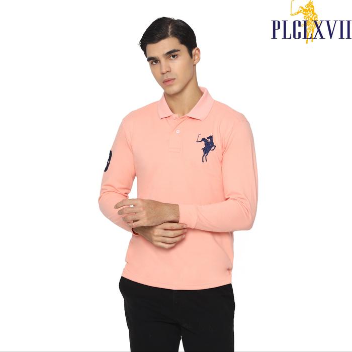 PLCLXVII - Polo Shirt - Lengan Panjang Logo Besar 1006 Fit Pria