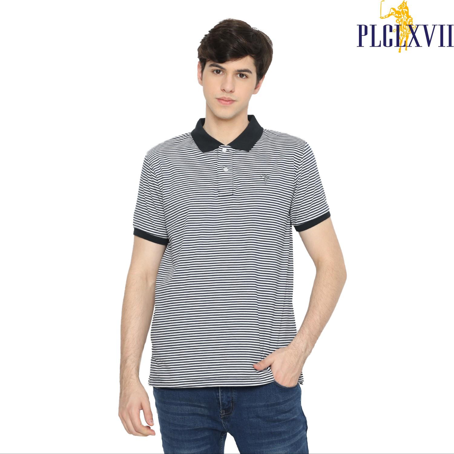 PLCLXVII - Polo Shirt Pria - Salur Logo Kecil 1009