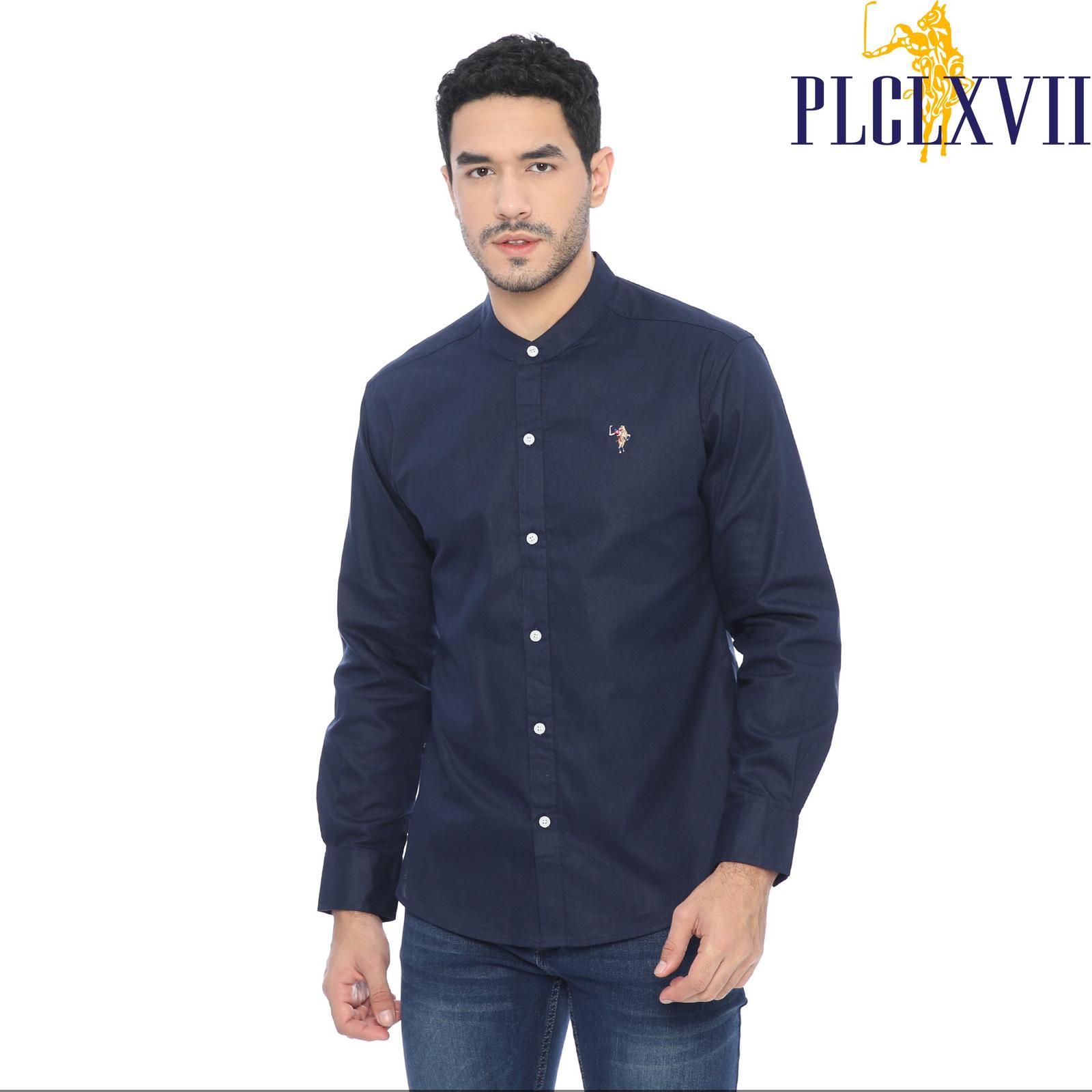 PLCLXVII - Kemeja Pria - Linen Kerah Shanghai Lengan Panjang 1704