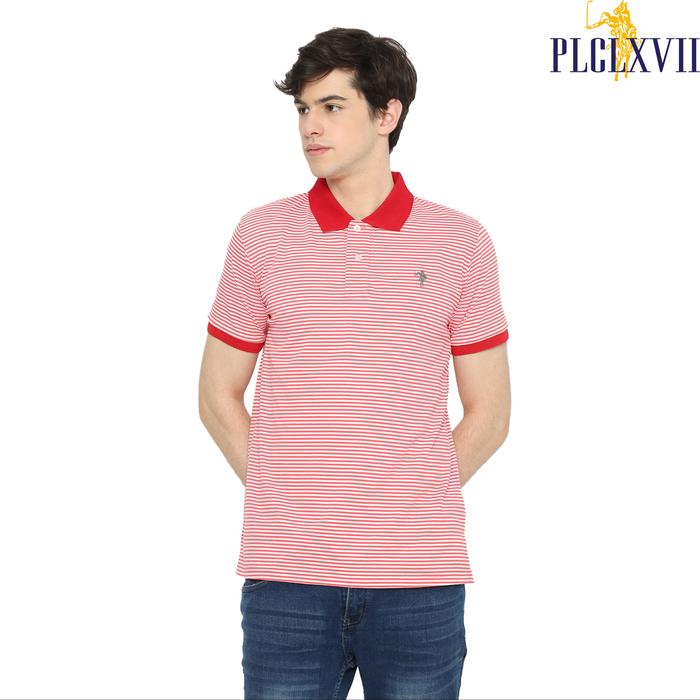 PLCLXVII - Polo Shirt Pria - Salur Logo Kecil 1009