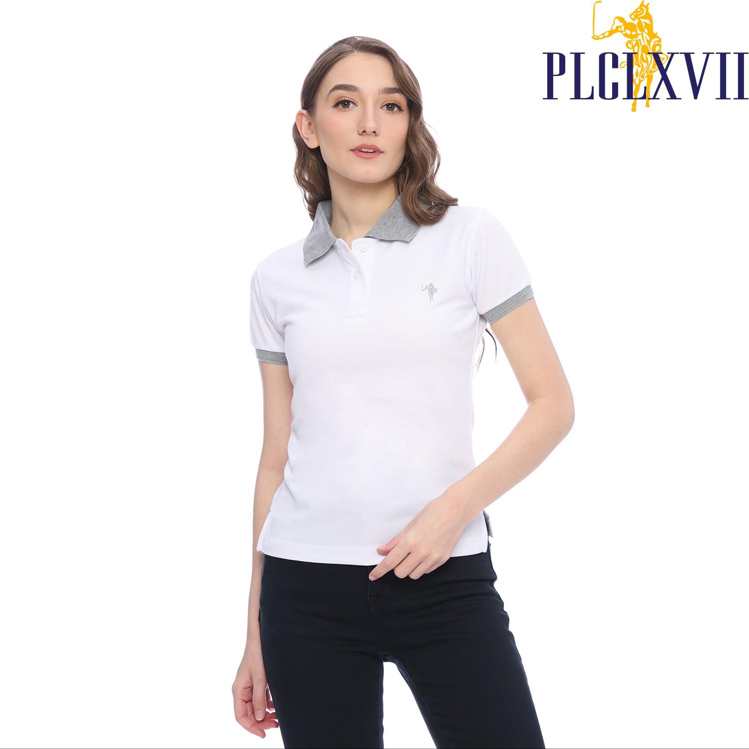 PLCLXVII - Polo Shirt Wanita - Kerah Warna 5101 Kaos Polos