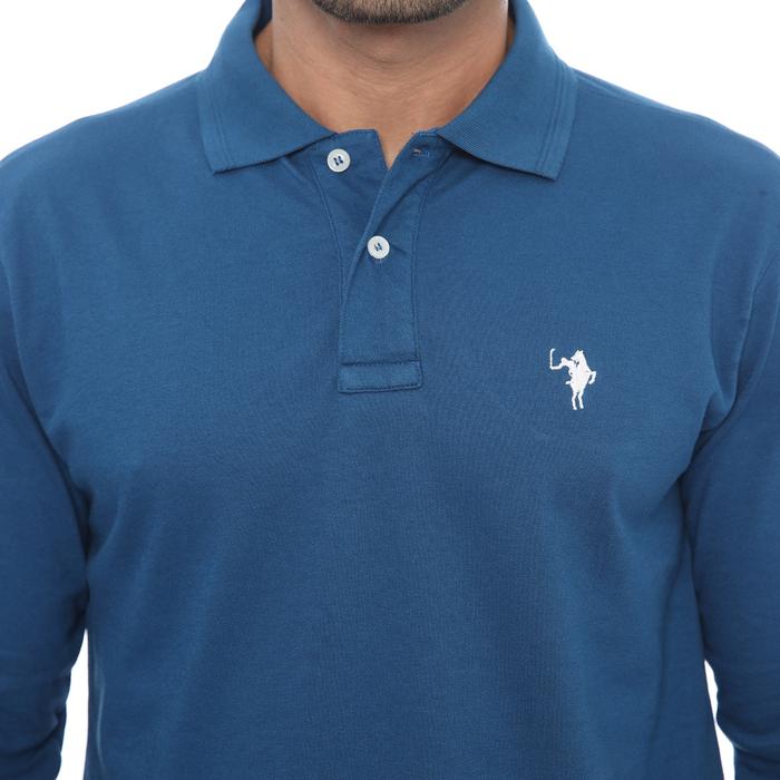 PLCLXVII - Polo Shirt - Lengan Panjang Logo Kecil 1005 Fit Pria