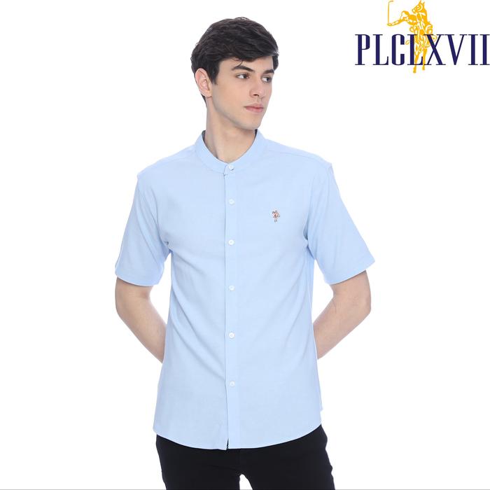 PLCLXVII - Kemeja Pria - Oxford Kerah Shanghai Lengan Pendek 1606